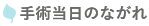 手術当日のながれ